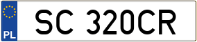 Trailer License Plate